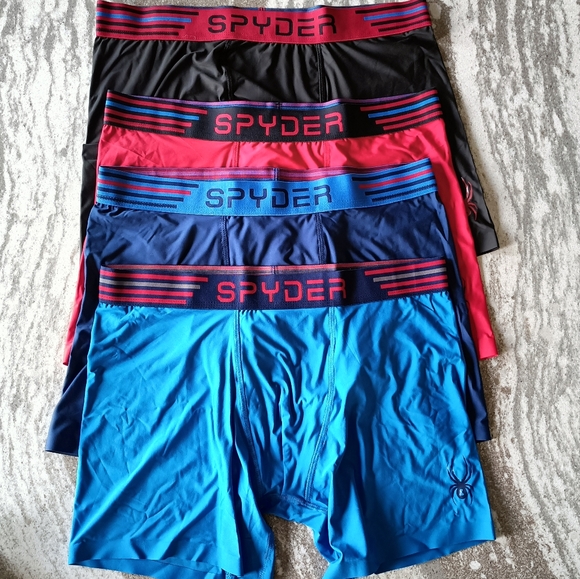 Spyder Men's Performance Boxer Briefs 3-Pack – Sports Compression, Moisture Wicking, Odor Control - View #8